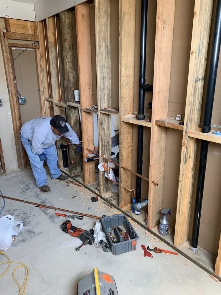 Commercial rough-in plumbing for Gas Line Repair in Quaker Farms